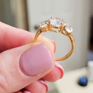 3 stone eternity ring